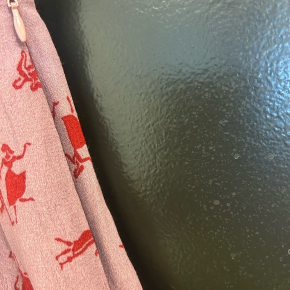 Nice Things (Anthropologie) S EUC Pink Knee-Length A-Line Pleated Skirt - Picture 5 of 14